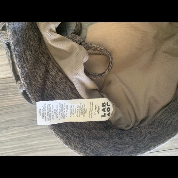 JoyLab gray Sports workout yoga Bra. Size Large - Picture 5 of 6